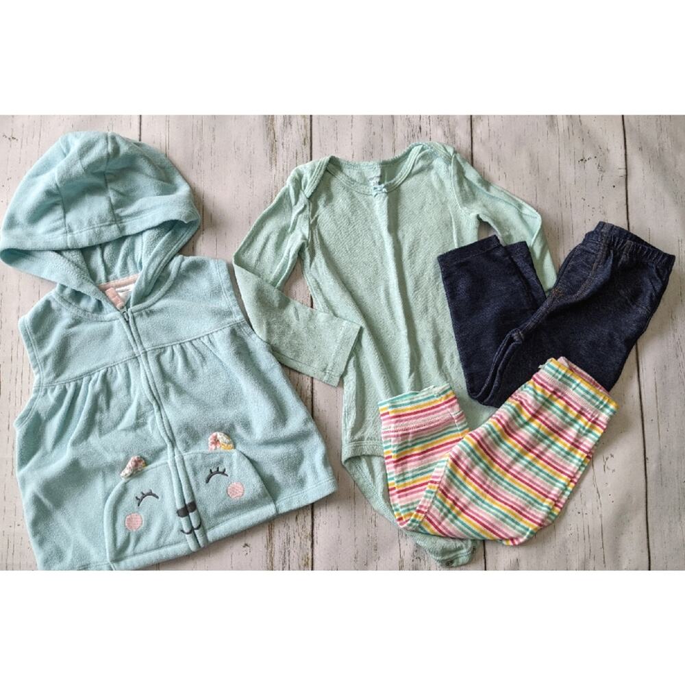 Carter's 4 piece fall bundle, sz 24m, toddler girl